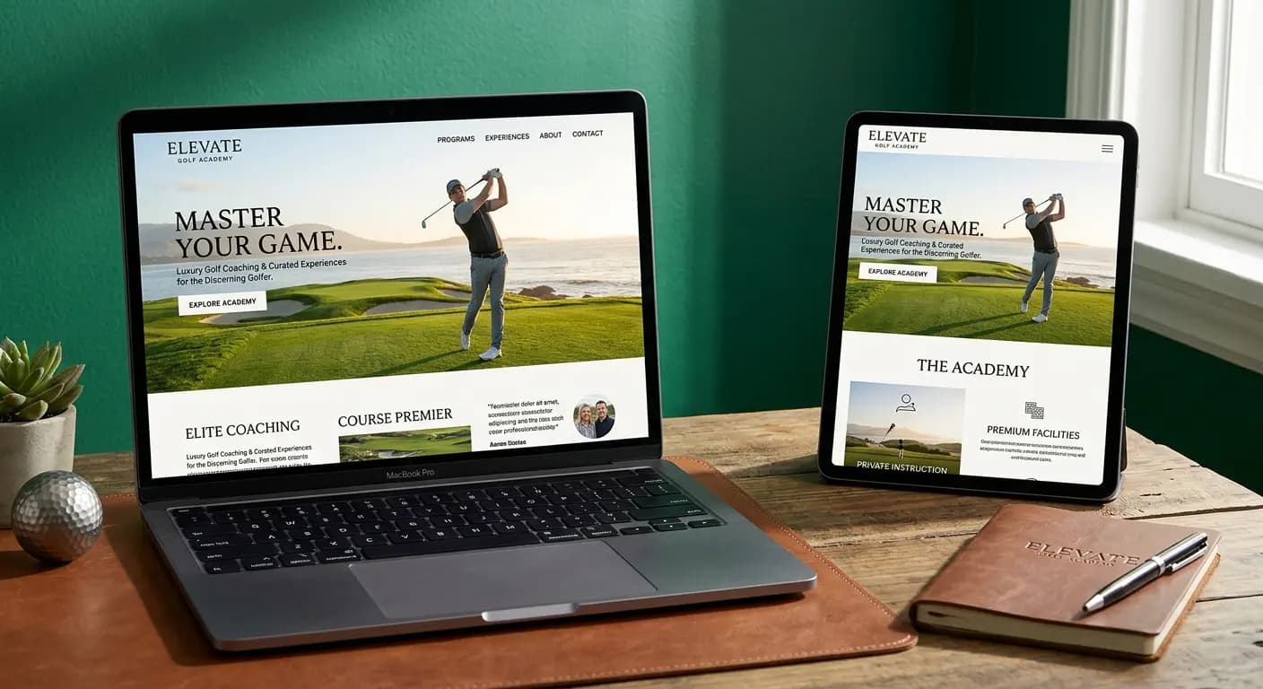 Rick Smith Golf — Personal Brand & Academy Website Squarespace Website Case Study - Md. Shohan Islam