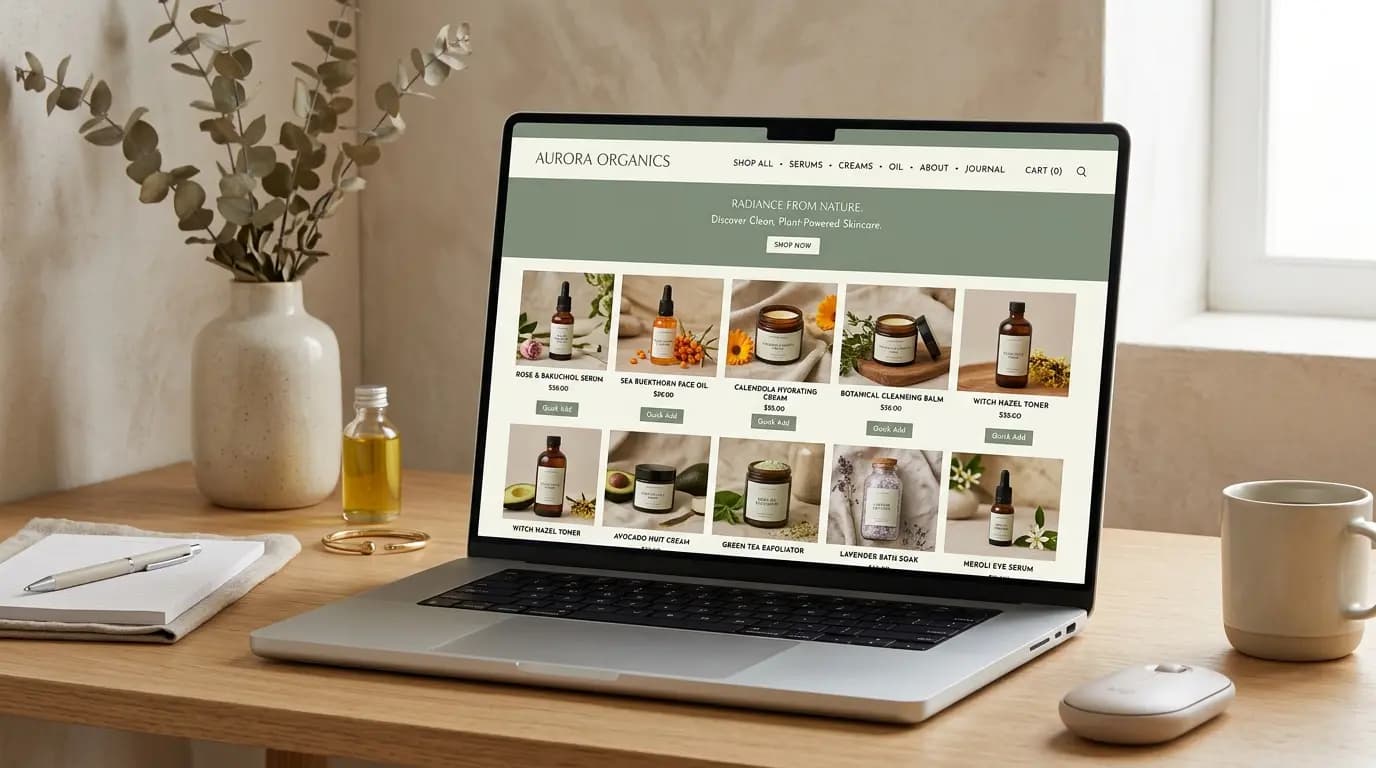 Verdant Botanical Skincare Squarespace Website - Md. Shohan Islam